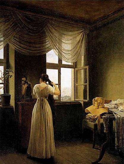 Georg Friedrich Kersting At the Mirror china oil painting image